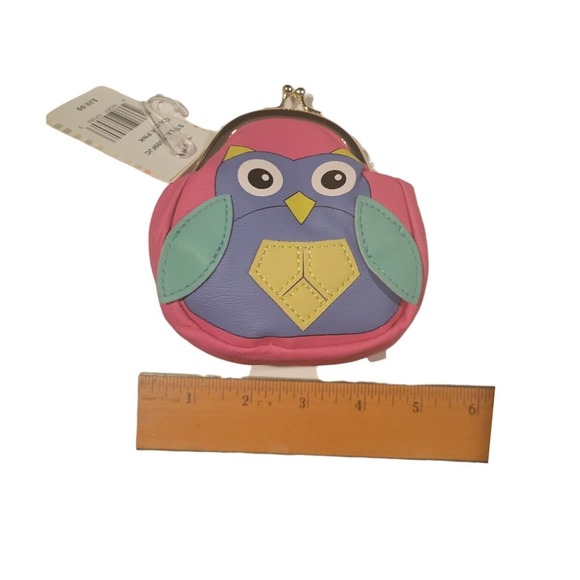NWT MSRP $20 Pink Owl Coin‎ Purse - Picture 4 of 4